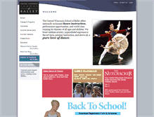 Tablet Screenshot of cwschoolofballet.com
